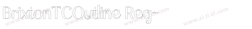 BrixtonTCOutline Reg字体转换